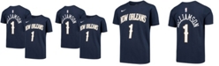 Nike Youth Zion Williamson Navy New Orleans Pelicans Name & Number Performance T-shirt